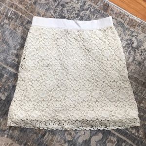 Loft Lace Mini Skirt